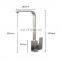 Basin Tap Black Kitchen Stainless Steel Sink Mixer Three-Way Faucets