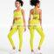 Nude Feeling Sexy Straps Bra Match Front Cross Leggings Two Piece Yoga Suit Set Women Gym Sports Outdoor Wear Fitness Clothes