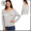 2015 Autumn Women Clothing Long Sleeve T-Shirt Tops Women Round Neck T Shirt Plus Size Loose Casual Shirt M L XL XXL