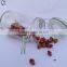 200ml round clear glass storage jar with metal clips
