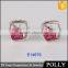 Vogue heart shaped ruby earrings for 925 silver ear stud