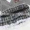 Japanese wholesale high quality cute long sleeve baby frock like school uniform fake layered design