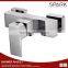 New 2016 square waterfall chrome polish washing faucet basin mixer