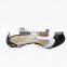 Fashion design leather shoes tstrap peep toe women low heel party shoes