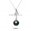 Attractive Fashion Black Pearl Pendant Necklace FQ-1201
