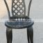 White Black Bronze Decorative Outdoor Aluminum Metal Garden Chair