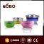 3 pc colorful stainless steel bowl sets