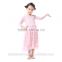 wholesale Girls romantic pink color wedding party dress summer dress for 7 years old girl girls casual dress for daily wear
