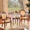 Customizable round coffee table wood coffee table set