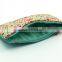 Flowers printing and embroidery bird 100% cotton stuffed pencil case bag