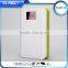 Super fast charging 6600mah portable dual usb power bank with led flashlight