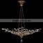 JANSOUL 2 lights vintage wall mounted crystal chandelier
