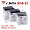 Yuasa NP4-12 BATTERY 12Volt 4amp sealed lead-acid battery