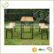 Easy storage or transport 10 seater outdoor wooden camping/pinic/BBQ folding beer table and beer table set