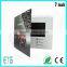 2016 Fashionable and popular LCD video greeting card