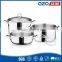26cm stainless steel fruit steam silver juice pot