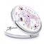 logo service high -end cosmetic butterfly mirror mental crystal pocket mirror