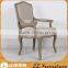 Rustic Wood Banquet Dining Chair With Arm