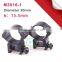 2 pcs Outdoor Camping 25.4mm Scope Ring Fit 21mm Rail Mount for Scope Black Weaver Scope Mount free shipping