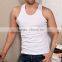 Slim men's crop white and plain tops for 2016 summer