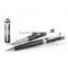 Hot sell Metal ball pen set with moving clip business pocket pen