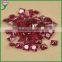 chinese imports wholesale 8 # color oval cut loose red rose synthetic corundum stone for jewelry making