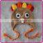 Handmade Milk Cotton Baby Crochet Turkey Hat