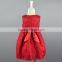 ODM red embroidered/satin baby girls' dresses for 9M/12M/18M/24M/36M baby girls' clothing on sale
