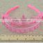 Girls Newest Lace Bowknot Ribbon Plastic Glitter Princess Hairband