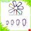 D shape hook colorful carabiner ,aluminium carabiner, metal hook carabiner