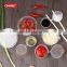 Small disposable takeaway plastic sauce container