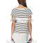 Stretch jersey 2015 new arrival hot selling short sleeve blouse women shirt model