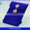 Purple Felt a4 Document Bag With Wood Button .