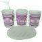 Colourful pp material plastic complete bathroom sets