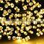 christmas holiday party wedding decoration indoor bettery solar plastic flower led lights