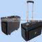 Low price hotsell leather pu luggage set with trolley