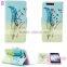 Phone Case Fashion Colored Drawed Card Slots Holder Stand Flip Wallet Leather Cover For Huawei Ascend P9 P9 lite