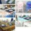 Colorful printing sequare organza table runner for Dinning decoration