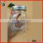Home Decoration Glassware 500ml Size Clear & Electroplated Mason Jar