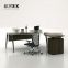 Customized design free standing wooden office desk luxury office furniture