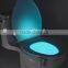 LED Energy-efficient Person Motion Sensor Toilet Light with 8 changing colors