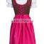 High Quality Cotton Check Bavarian Dirndls, German Dirndl Dresses for Girls, Dirndl Costume for 2015 Oktoberfest