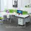 black tempered glass color computer /metting table office desk