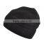 100% acrylic Stylish Casual Mens Blue Beanie Knitted Caps Rib Hats