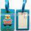 Funny Cute Custom Shaped Luggage Tags PVC Travel Animation Silicone Airline Bag Tag