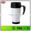 14oz thermos double wall hot drink plastic cup with handle