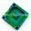 Custom Unbreakable flexible heat resistant Sqaure multi-functional smokeless portable silicone personalized car ashtray