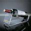 Custom acrylic wine bottle display rack