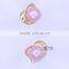 new design 925 silver cultured pearl stud earrings with color pearl