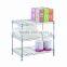 3 Tier Chrome Wire Shelving Unit Metal Rack